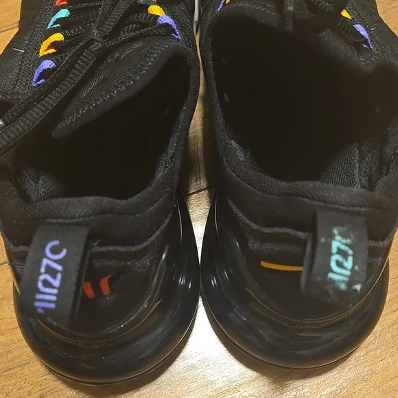 Nike Air Max 270 Black Sneakers with Multicolor Accents - Picture 7 of 13